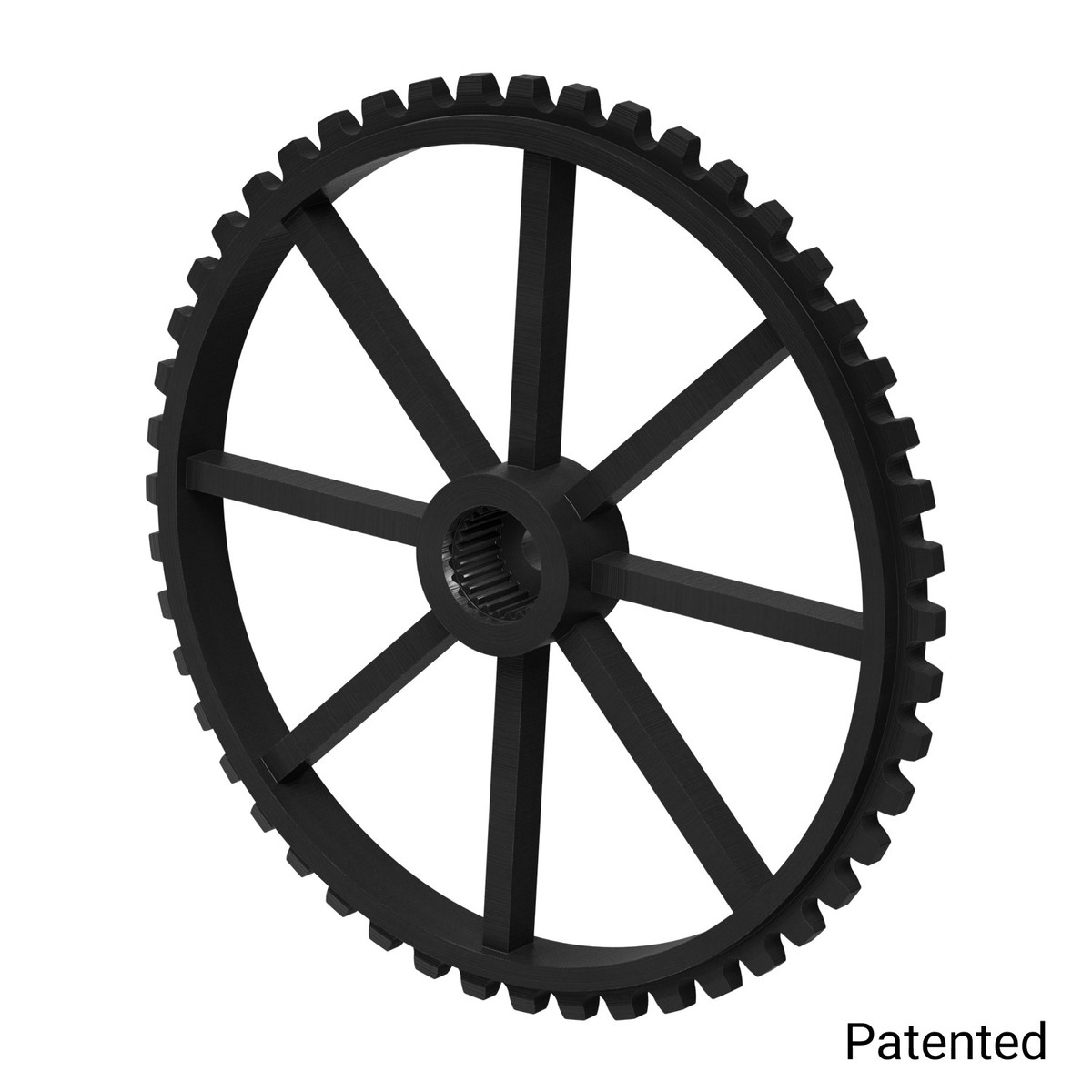 0.1227" Pitch, 48 Tooth Nylon Servo Sprocket with 25 Tooth Spline