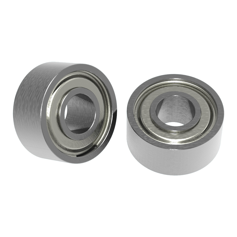 1/8" ID Non-Flanged Ball Bearing (5/16" OD, 9/64" Thickness) - 2 Pack