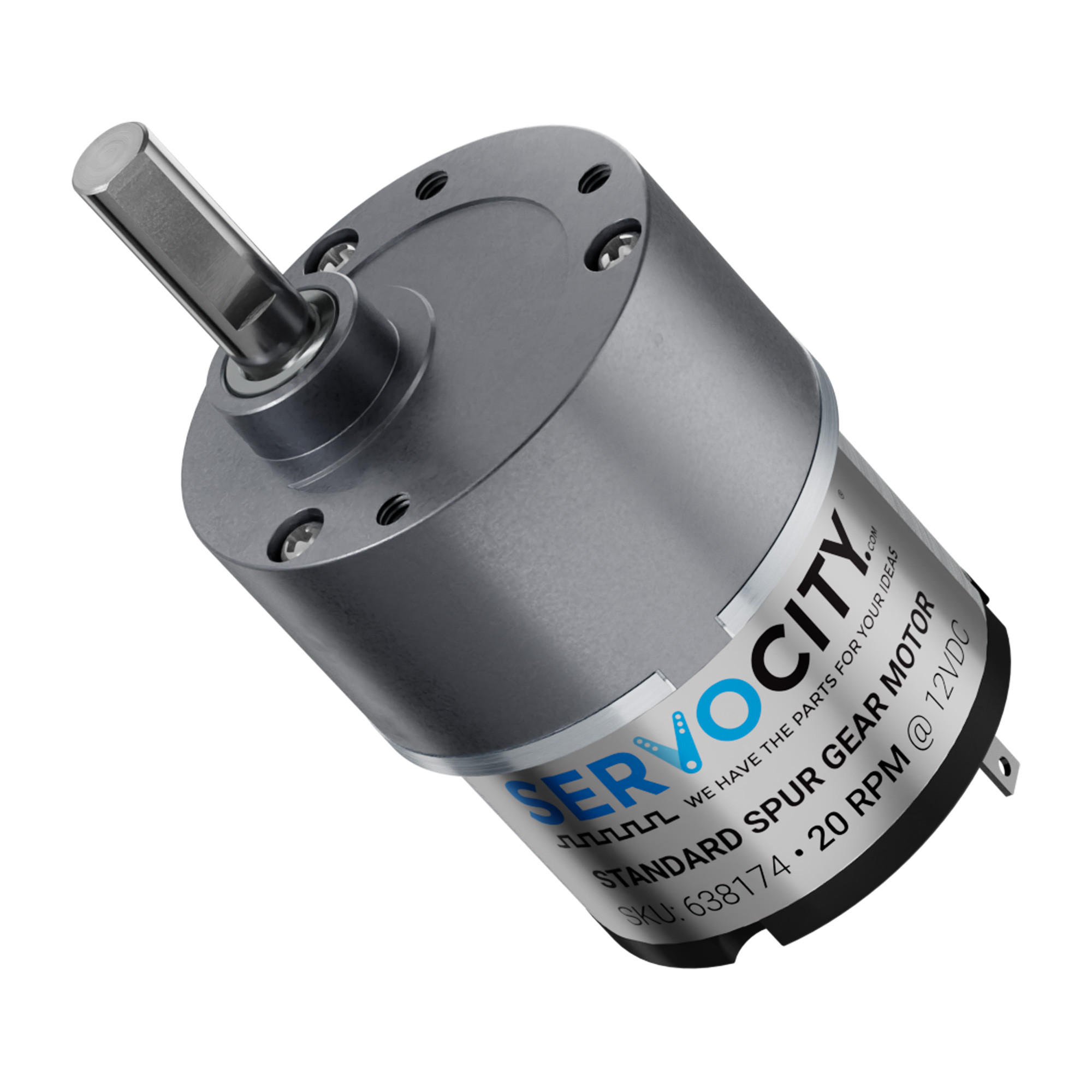 20 RPM Gear Motor - ServoCity