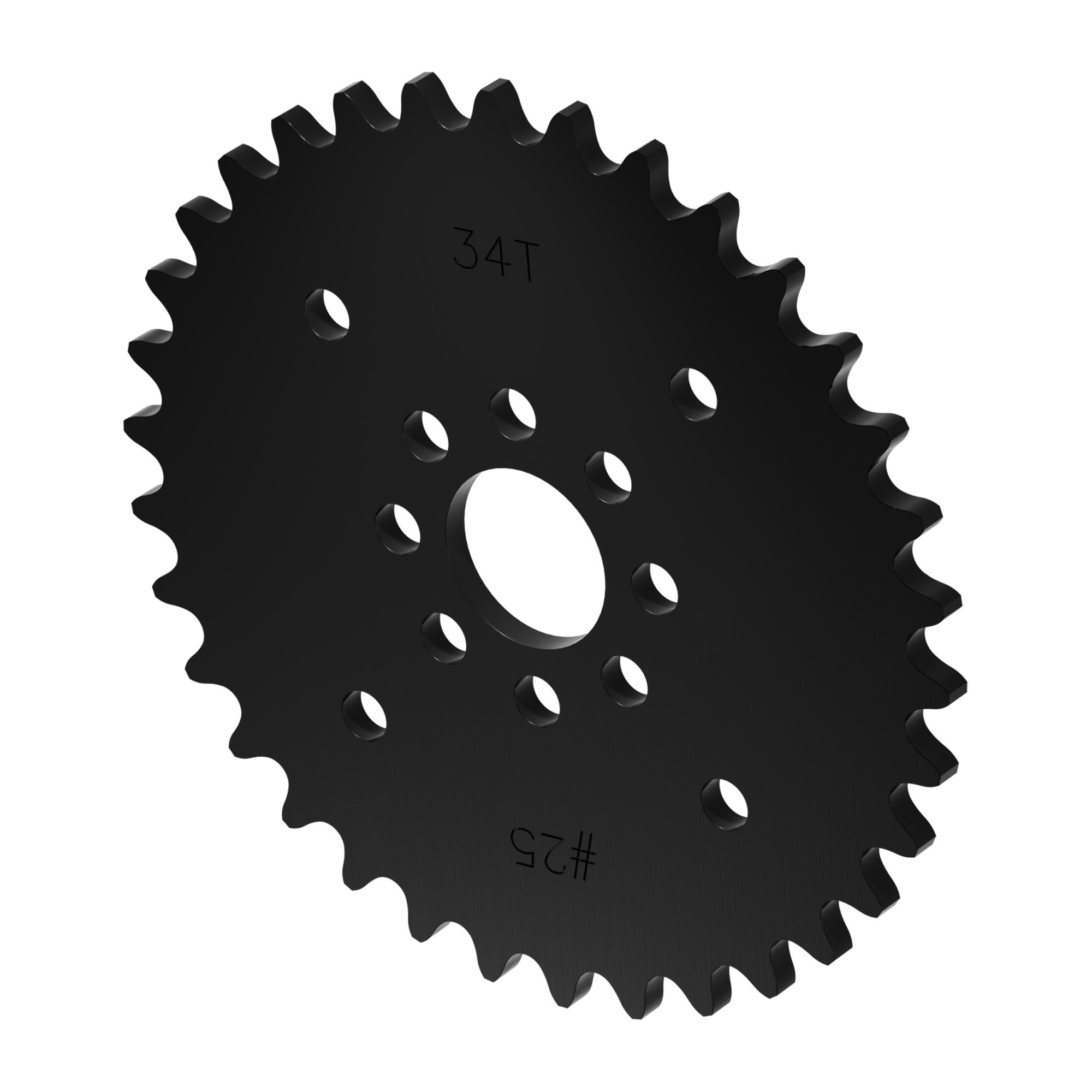 25 Pitch Acetal Hub-Mount Sprocket (14mm Bore, 34 Tooth) - ServoCity®