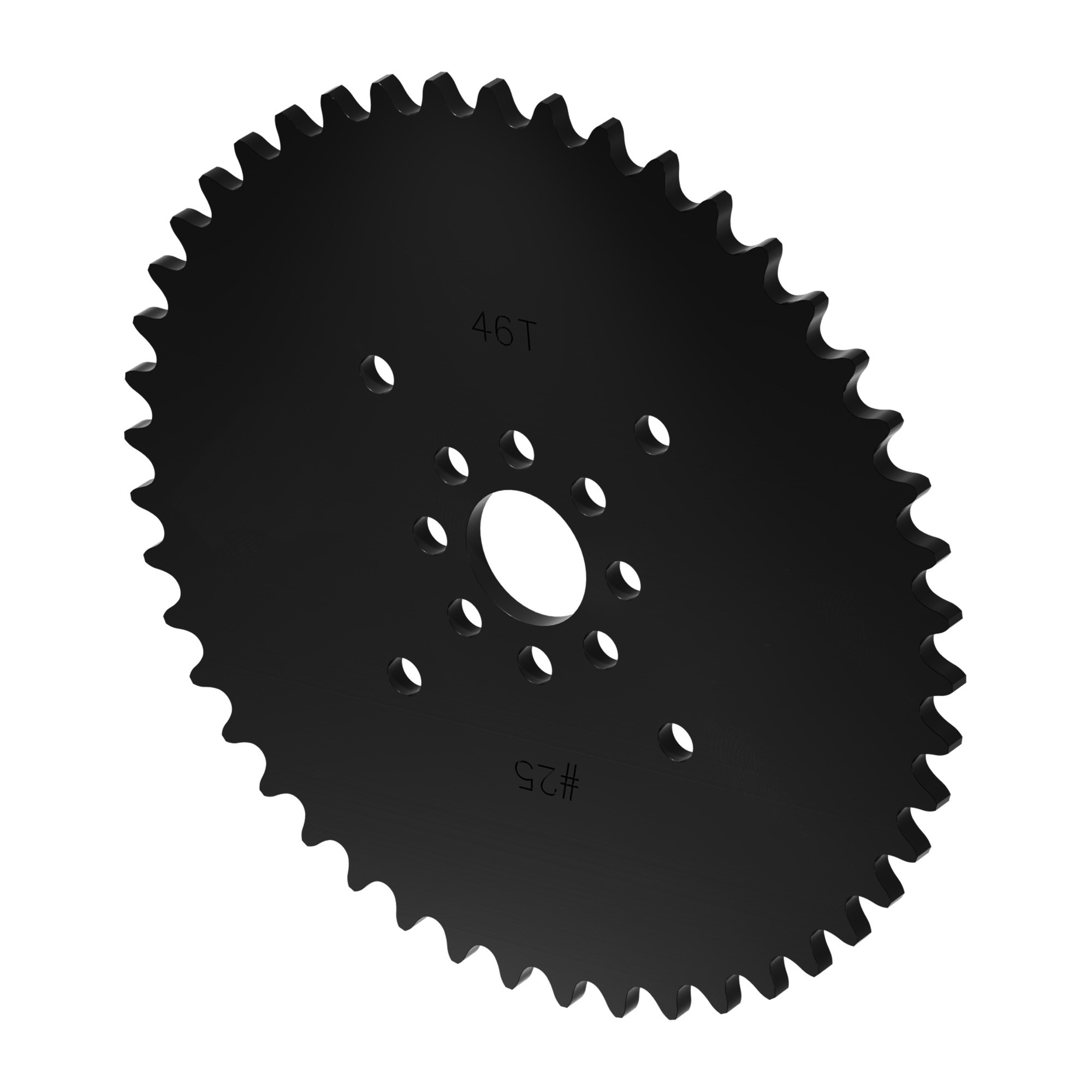 25 Pitch Acetal Hub-Mount Sprocket (14mm Bore, 46 Tooth) - ServoCity®