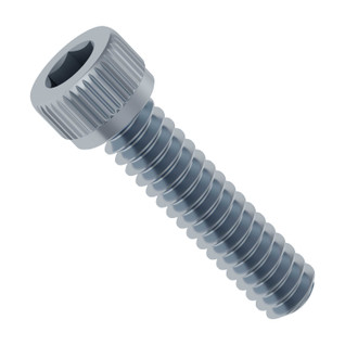 Zinc-Plated Steel Socket Head Screw (6-32 UNC, 7/16 Length) - 25