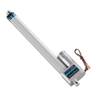 Heavy-Duty Linear Servo (Position Control, 12-24V, 33lb Thrust, 1.7"/sec, 12" Stroke)