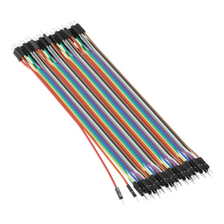 3804-2020-0020 -  Male to Male Jumper Wire (Multicolor, 20cm Length) - 40 Pack 3804-2020-0020 -  Male to Male Jumper Wire (Multicolor, 20cm Length) - 40 Pack