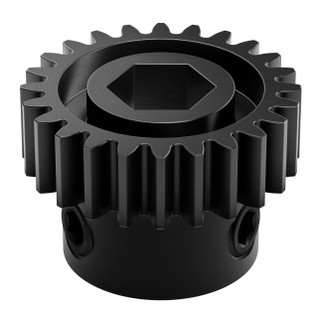 2304 Series Brass, MOD 0.8 Pinion Gear (6mm Bore, 20 Tooth