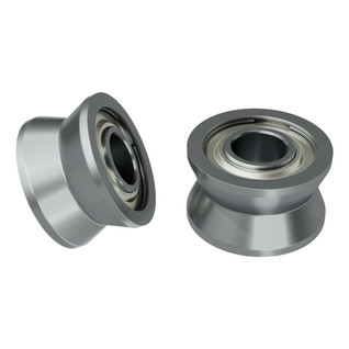 1609 Series V-Groove Bearing (4mm ID x 10.5mm OD, 6mm Thickness) - 2 Pack 1609 Series V-Groove Bearing (4mm ID x 10.5mm OD, 6mm Thickness) - 2 Pack
