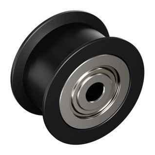 Dual-Bearing Timing Belt Idler Pulley (4mm Bore, 18.5mm Diameter, 9.5mm Inside Width) Dual-Bearing Timing Belt Idler Pulley (4mm Bore, 18.5mm Diameter, 9.5mm Inside Width)