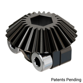 Clamping Steel Miter Gear (8mm REX™ Bore, 24 Tooth, MOD 1) Clamping Steel Miter Gear (8mm REX™ Bore, 24 Tooth, MOD 1)
