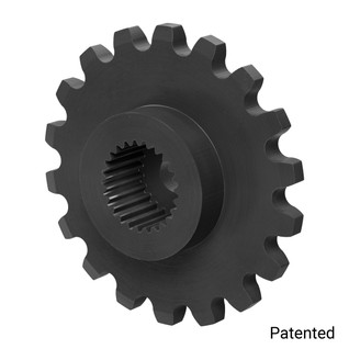 0.1227" Pitch, 18 Tooth Nylon Servo Sprocket with 25 Tooth Spline