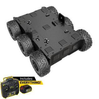 Overlander-6 All-Terrain Robot Platform (25lb Payload, 3.8mph) - With Battery & Charger