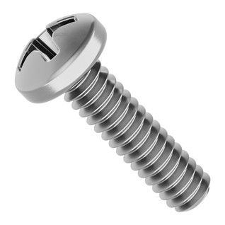 M1.6 x 0.35mm Stainless Steel Pan Head Screw (6mm Length) - 6 Pack