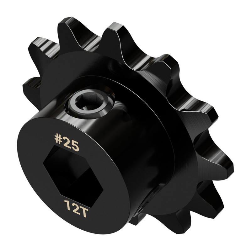 25 Pitch Set-Screw Sprocket (8mm REX® Bore, 12 Tooth)