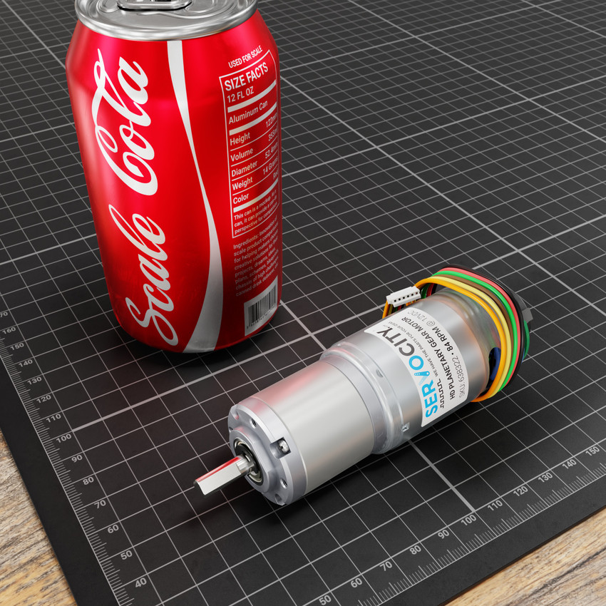 84 RPM HD Premium Planetary Gear Motor w/Encoder