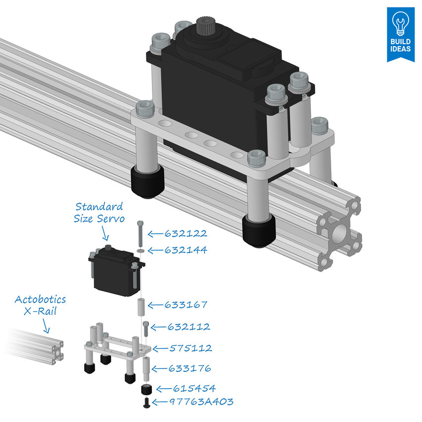 Mini V-Wheel Standoff (4 pack)