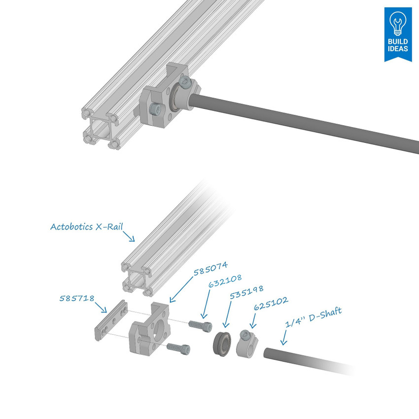 Raised Perpendicular X-Rail Mount