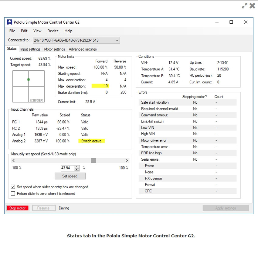 High-Power Simple Motor Controller G2 18v25