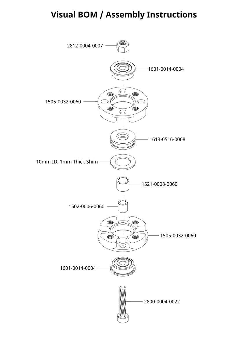 1608-0001-0001 Visual BOM / Assembly Instructions