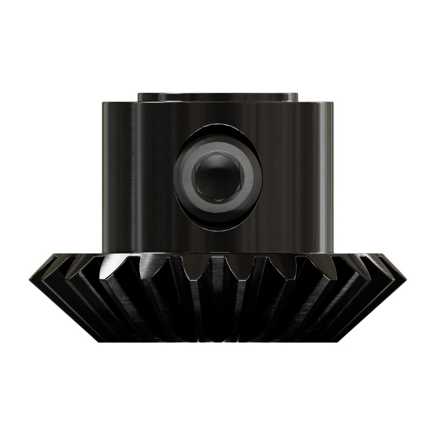 2317 Series MOD 0.8 Steel Miter Gear (Set-Screw, 1/4" Round Bore, 24 Tooth)