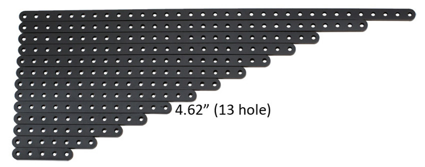 Plastic Flat Beam (13 Hole, 4.62" Length) - 2 Pack