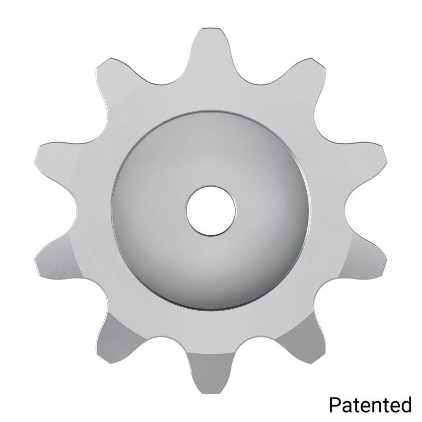 0.250" Pitch, 10 Tooth Aluminum Servo Sprocket with 24 Tooth Spline