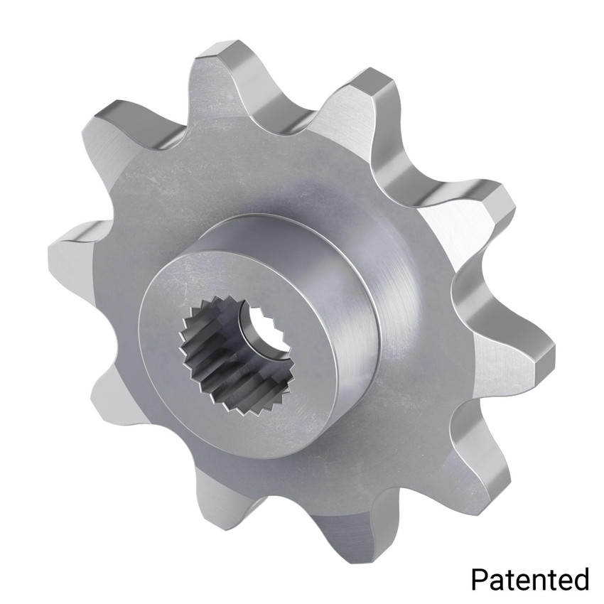 0.250" Pitch, 10 Tooth Aluminum Servo Sprocket with 24 Tooth Spline