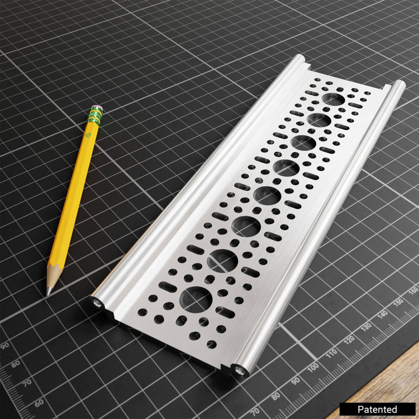 1122 Series Rail-Channel (8 Hole, 216mm Length)