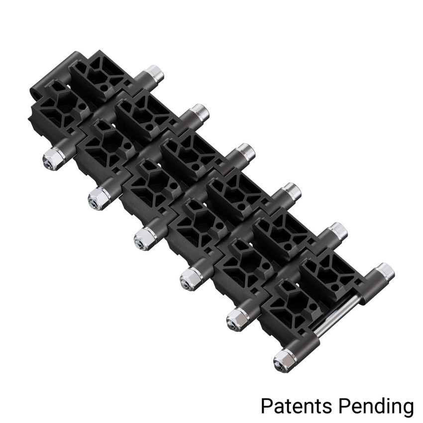 48mm Badlands Tank-Track (24mm Pitch, 48mm Width, Rubber Tread) - 6 Pack