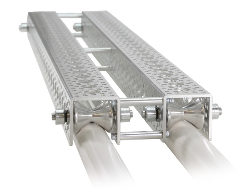 1/4" Bore Set-Screw Tube Roller, Aluminum