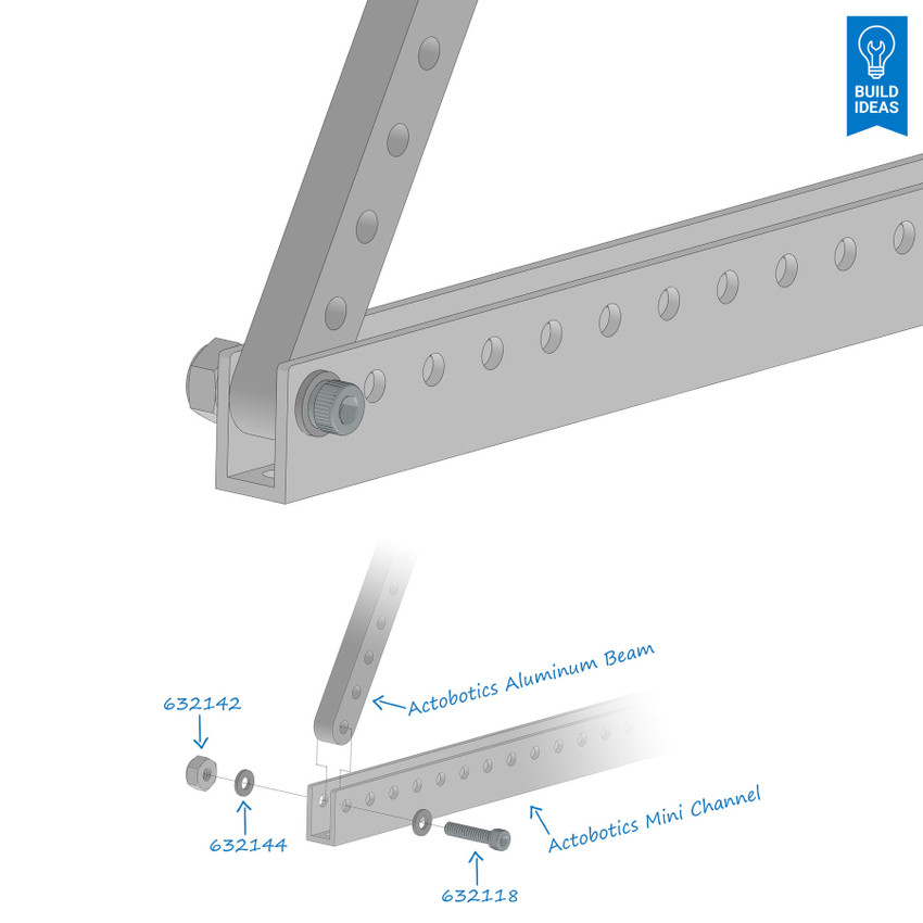 U-Beam (5 Hole, 1.54" Length)