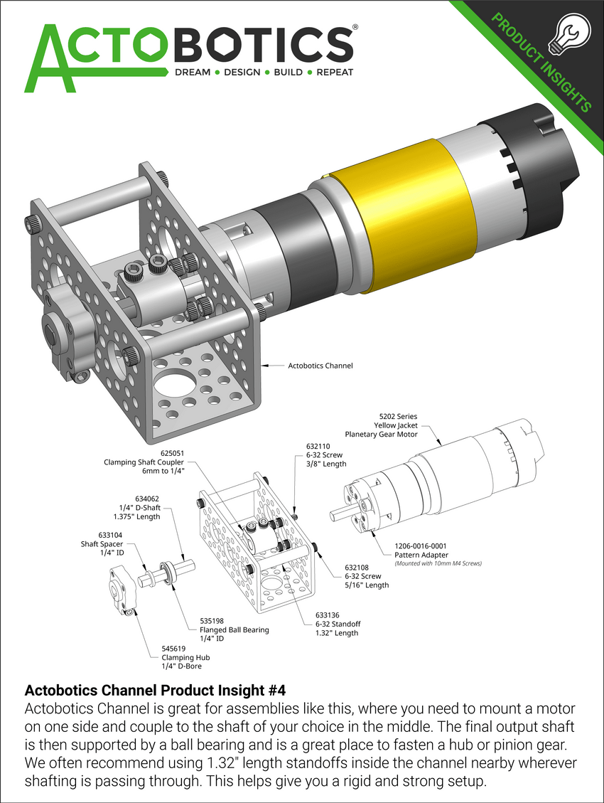U-Channel (3 Hole, 3.00" Length)