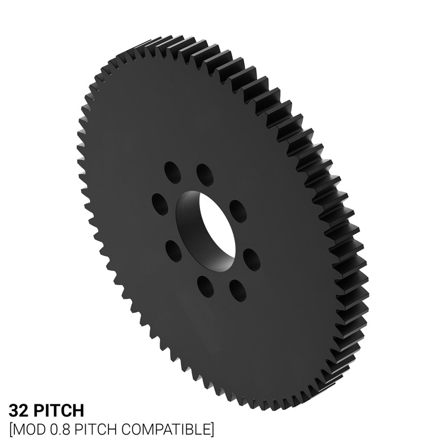 32 Pitch, 70 Tooth Delrin Hub Mount Spur Gear