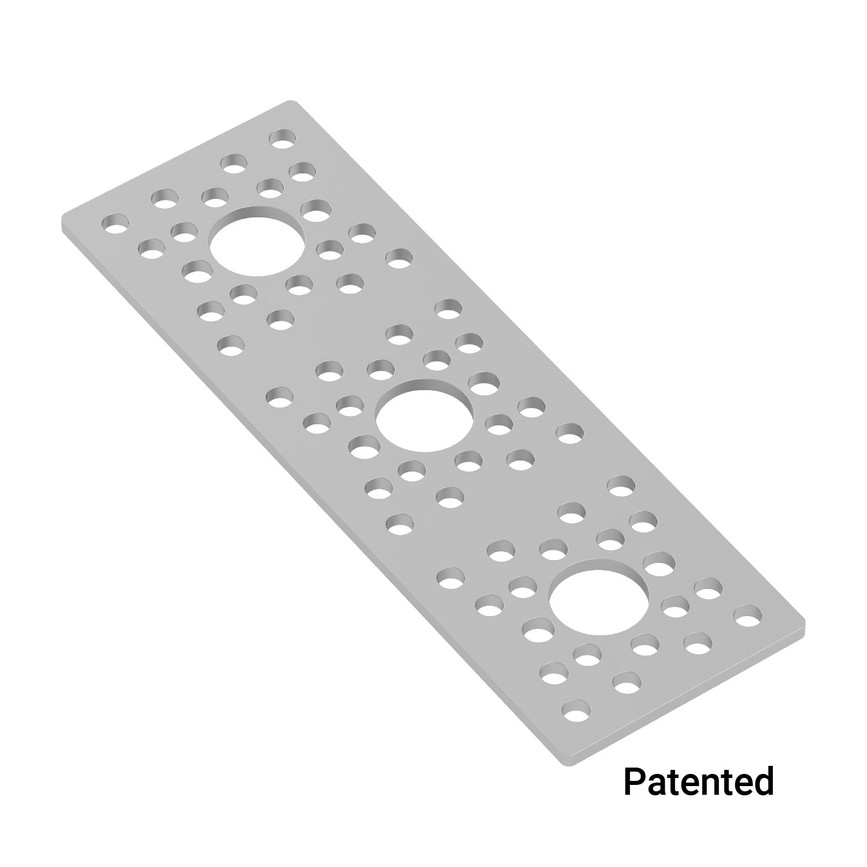 Flat Triple Pattern Bracket