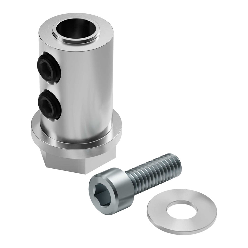 1/4" Bore, 12mm Hex Wheel Mount - 2 Pack