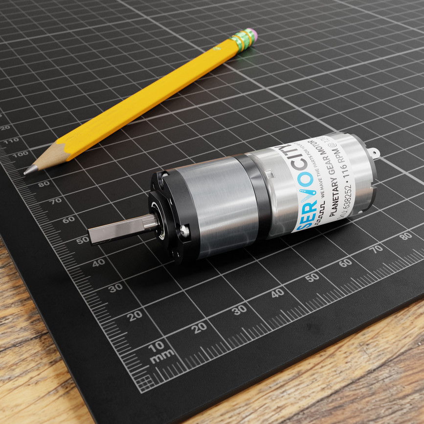 116 RPM Premium Planetary Gear Motor