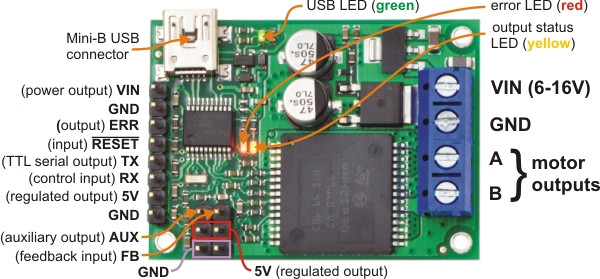Jrk 12v12 USB Motor Controller