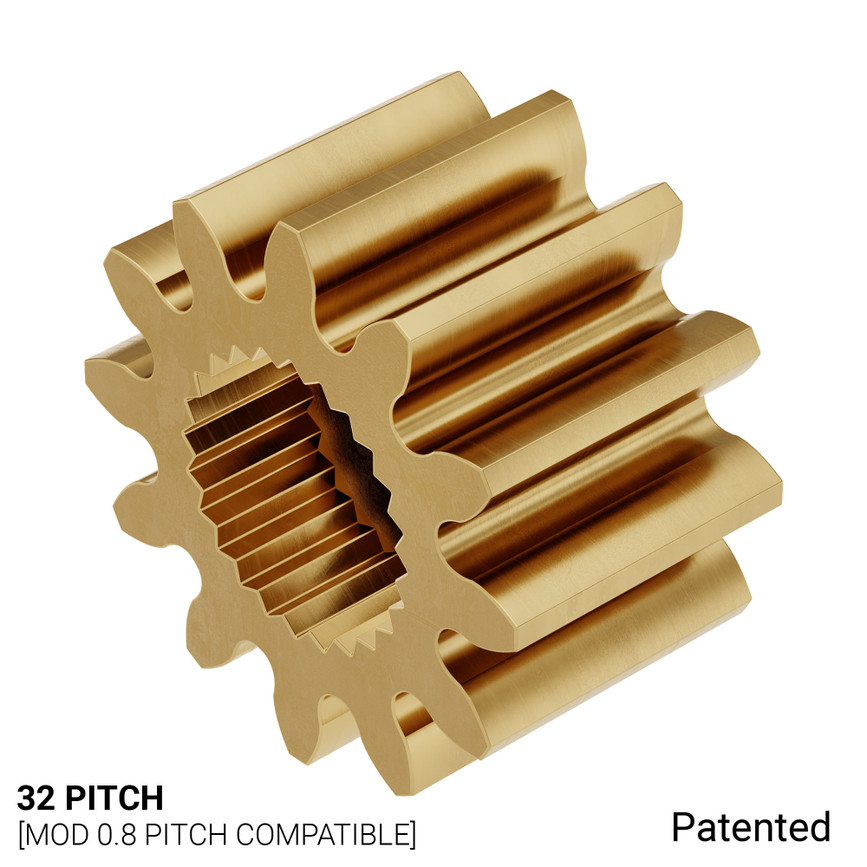 32P, 12 Tooth, 24T C1 Spline Servo Mount Gear (Metal)