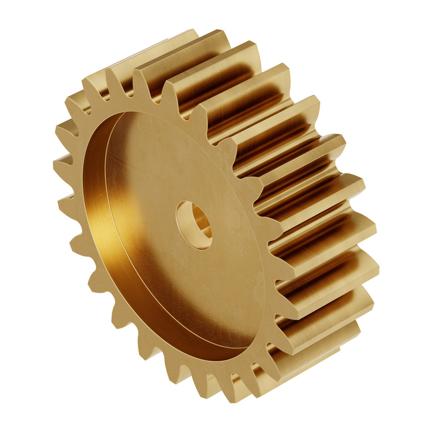 Brass, 32P, 24 Tooth, C24T Spline Servo Gear