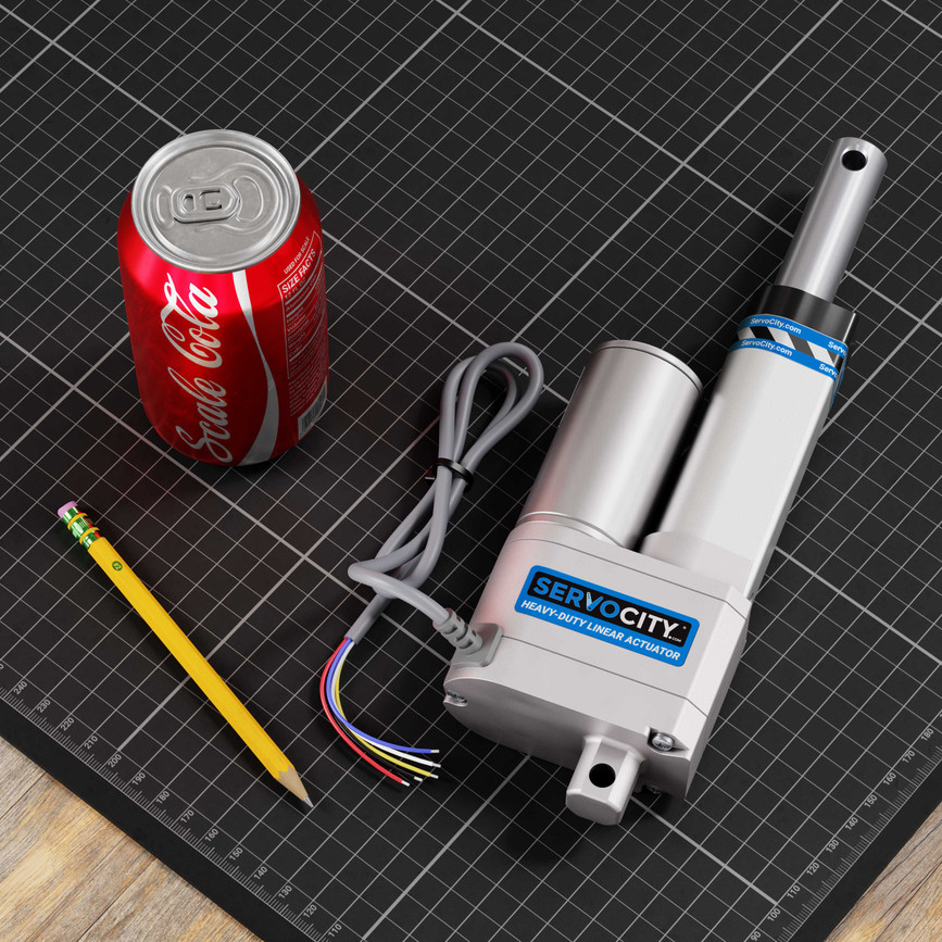 12V Heavy-Duty Linear Actuator (33lb Thrust, 1.7"/sec, 2" Stroke)