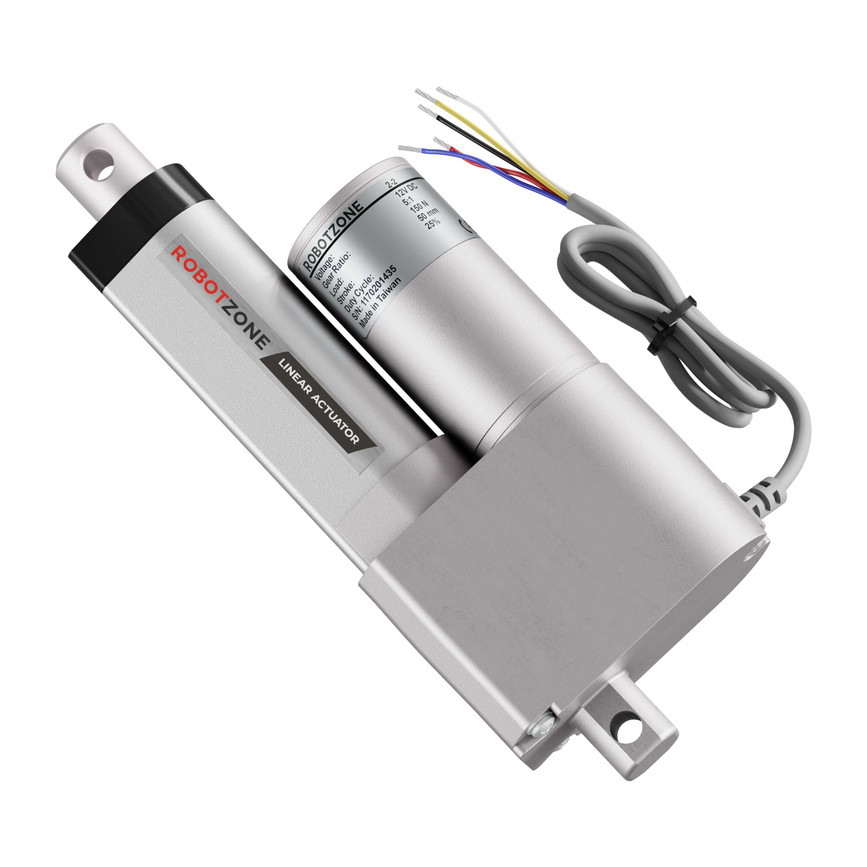 12V Heavy-Duty Linear Actuator (33lb Thrust, 1.7"/sec, 2" Stroke)