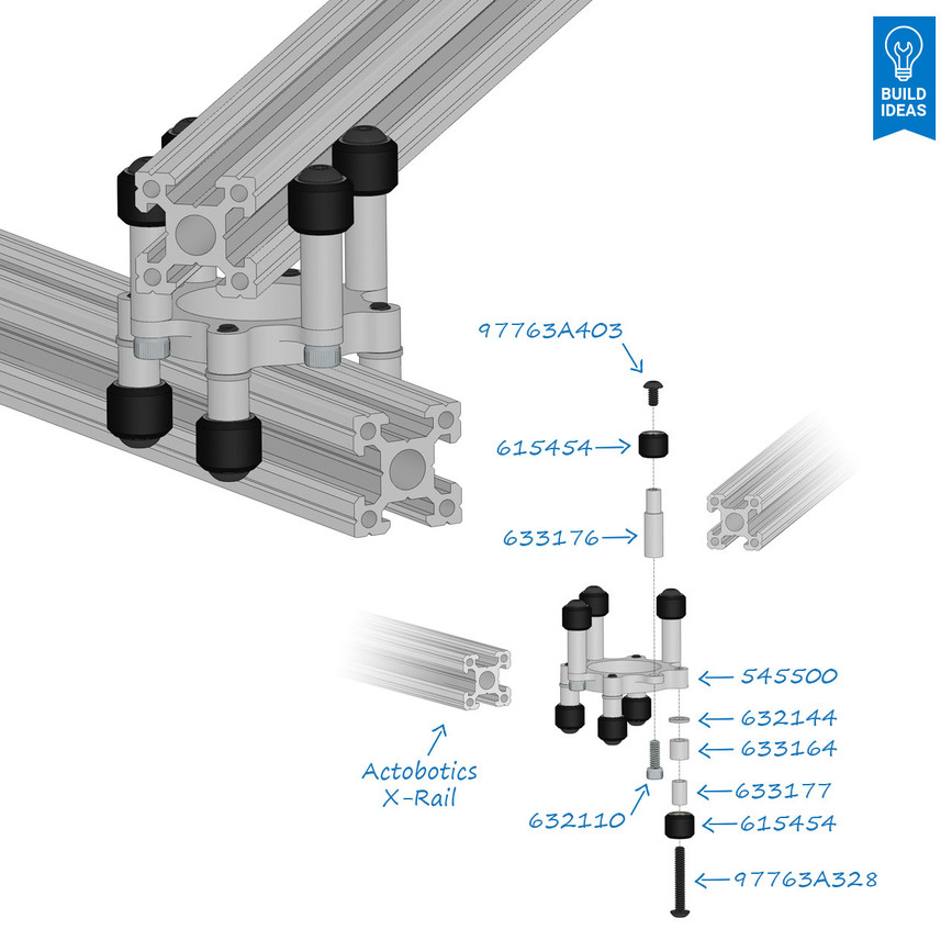 Mini V-Wheel Spacer (4 pack)
