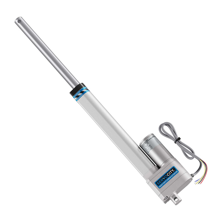 12V Heavy-Duty Linear Actuator (112lb Thrust, 0.6"/sec, 8" Stroke)