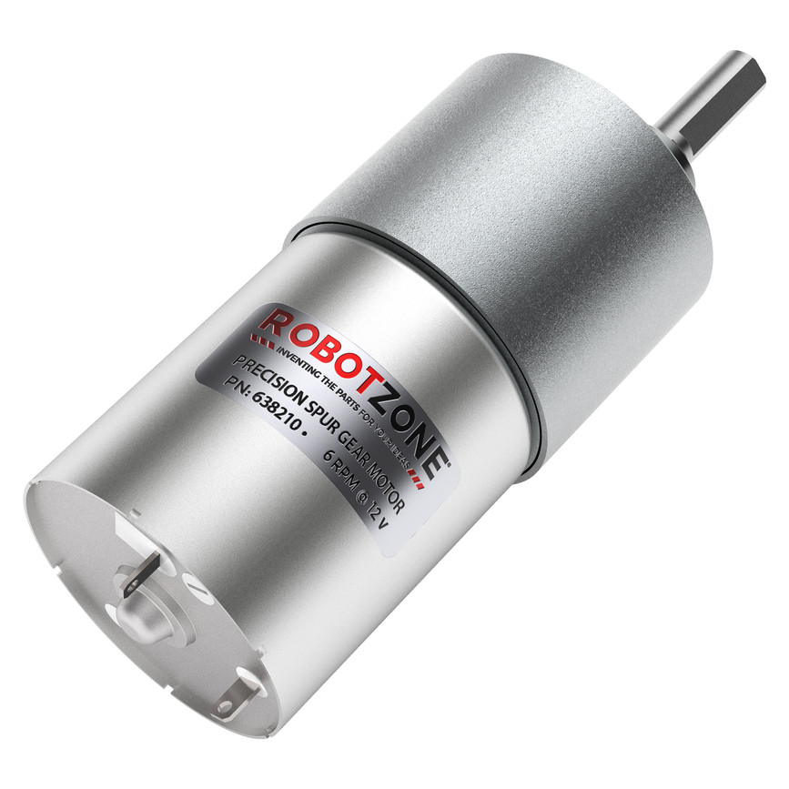 6 RPM Precision Spur Gear Motor