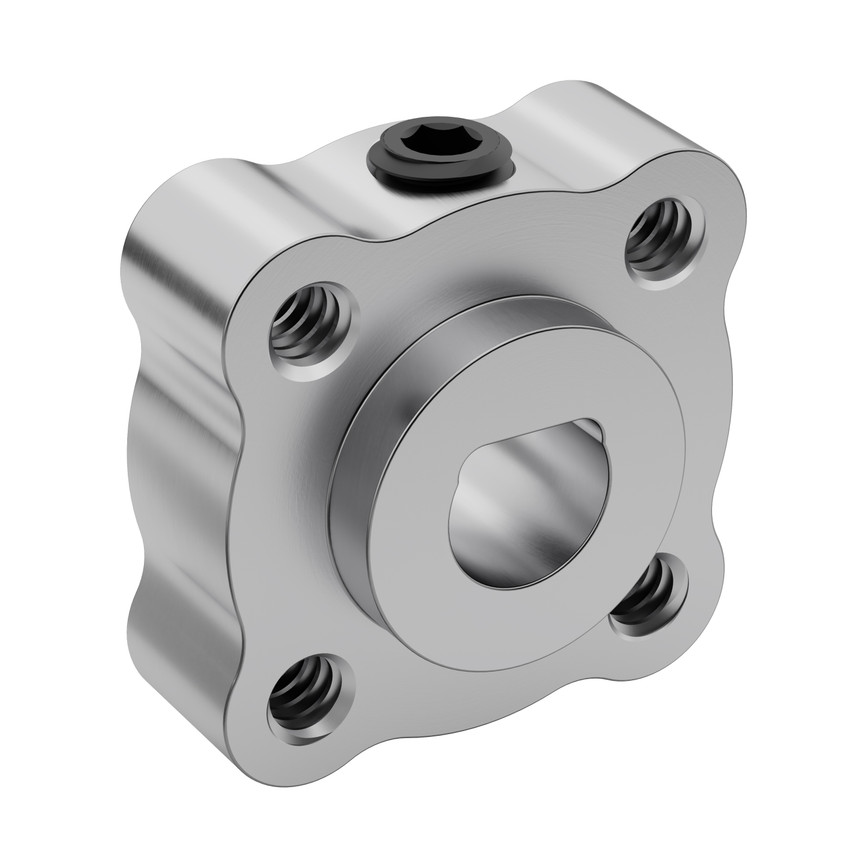 0.250" Bore Set-Screw D-Hub (Tapped), 0.770" Pattern