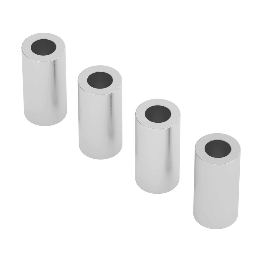 0.500" Length, 1/4" OD Aluminum Spacers for #6 Screw Size (0.140” ID)