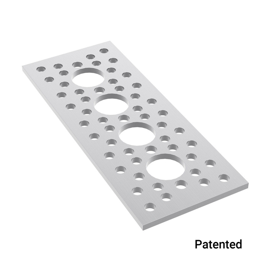 4 Hole Pattern Plate (1.50" x 3.75")