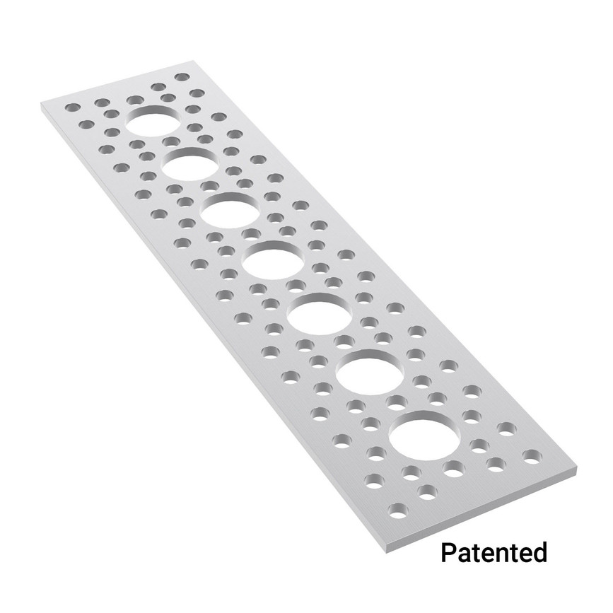 7 Hole Pattern Plate (1.50" x 6.00")