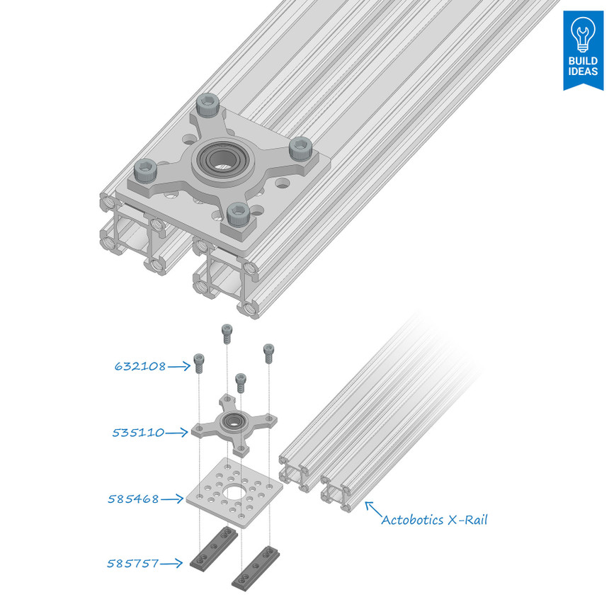 X-Rail Screw Plate (2 pack)