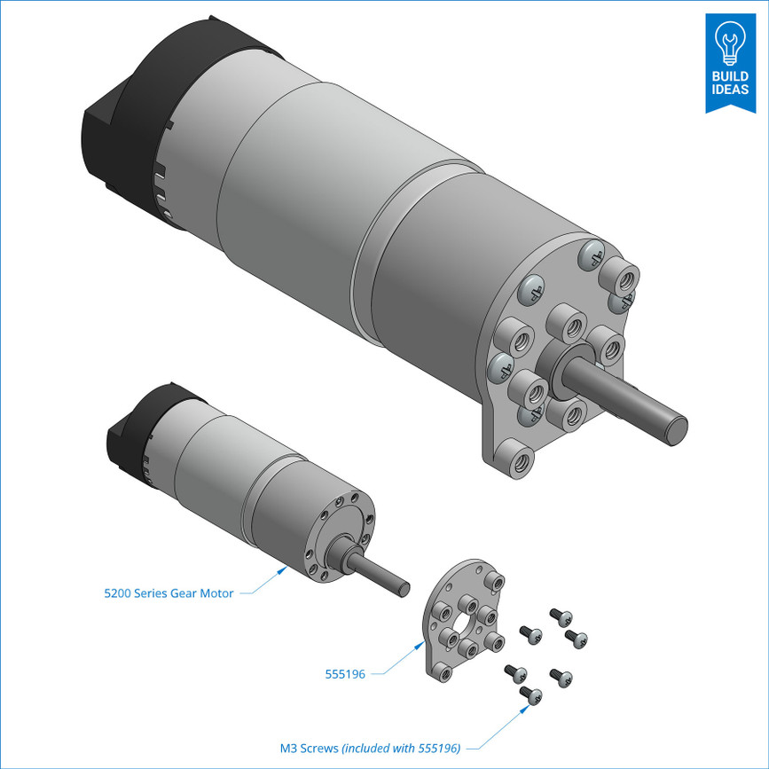 317 RPM Spur Gear Motor w/Encoder