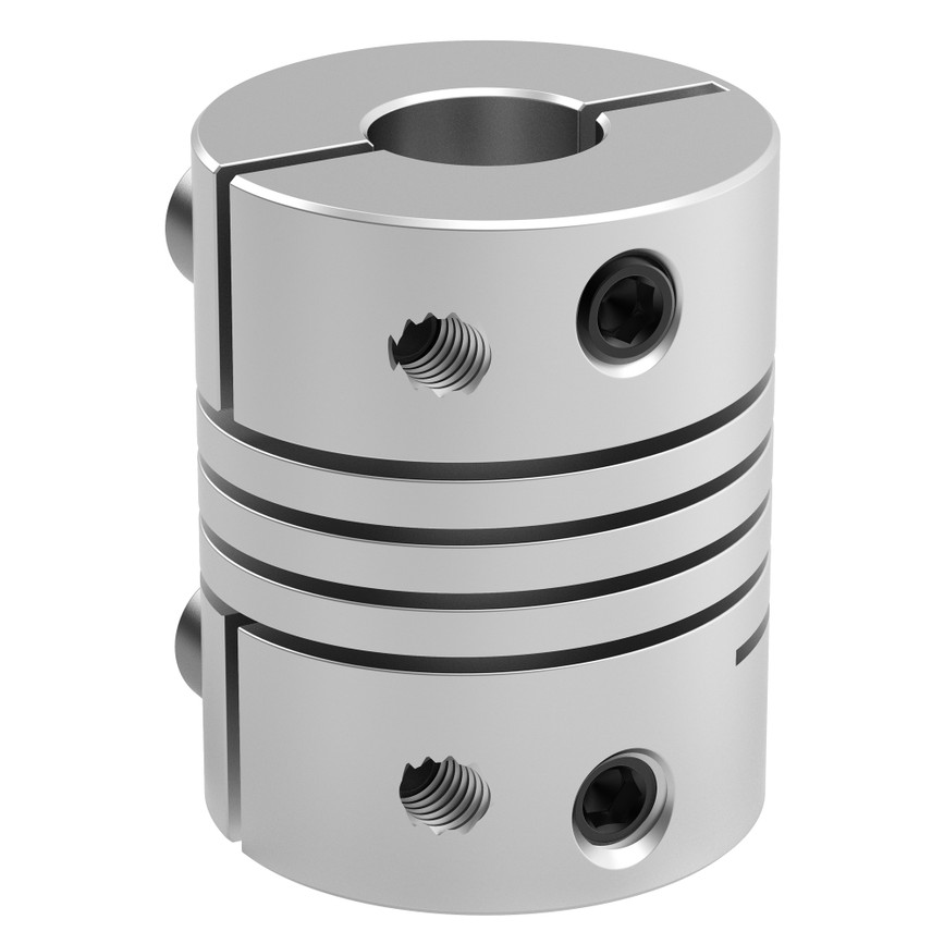 8mm to 0.250" Flexible Clamping Shaft Coupler