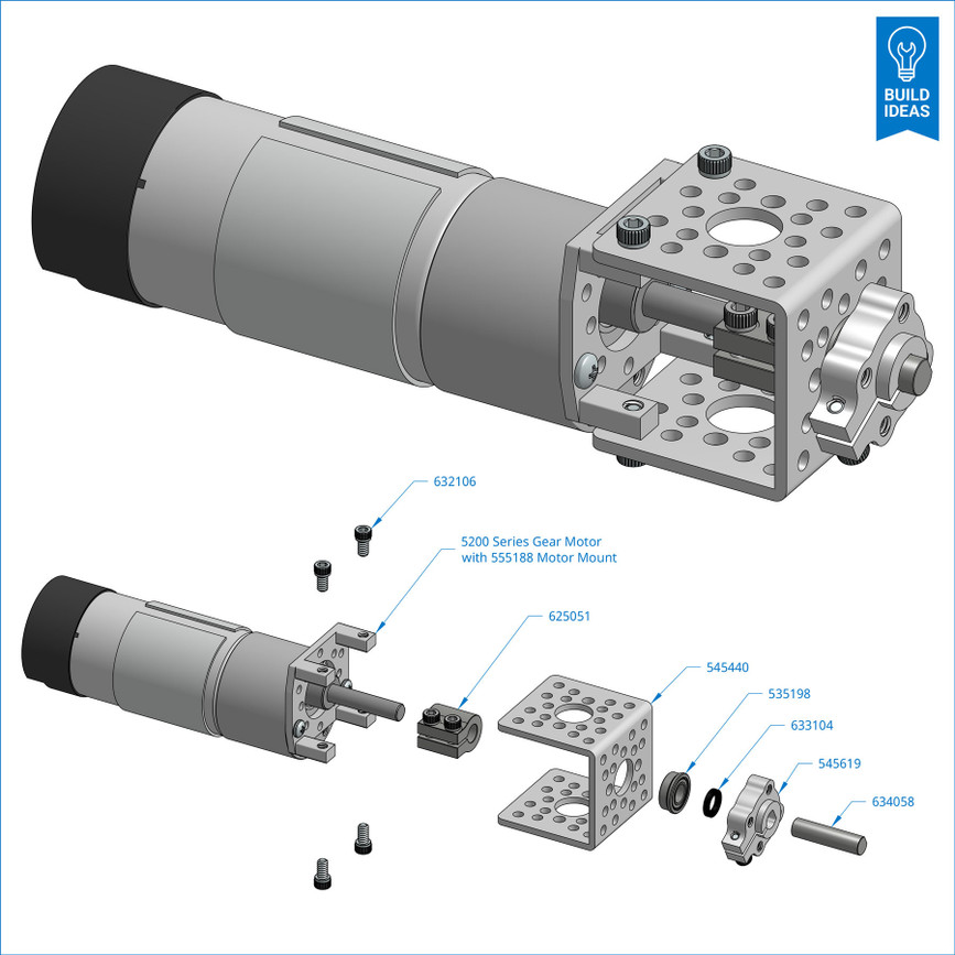 76 RPM Spur Gear Motor w/Encoder